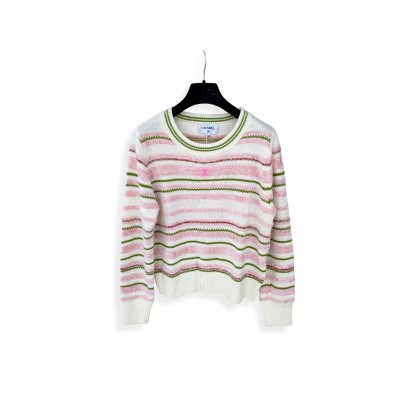 CHANEL CREW NECK CARDIGAN 